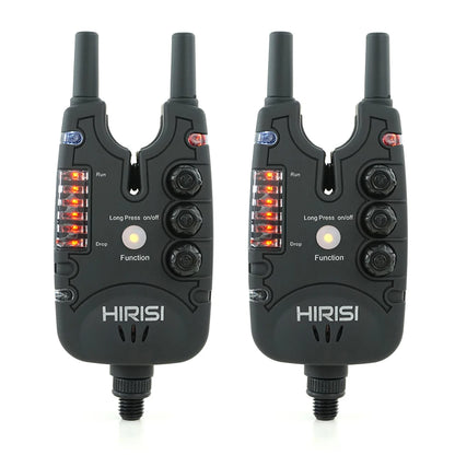 Hirisi Carp Fishing Bite Alarm - Adjustable Volume, Tone & Sensitivity LED Indicator B150