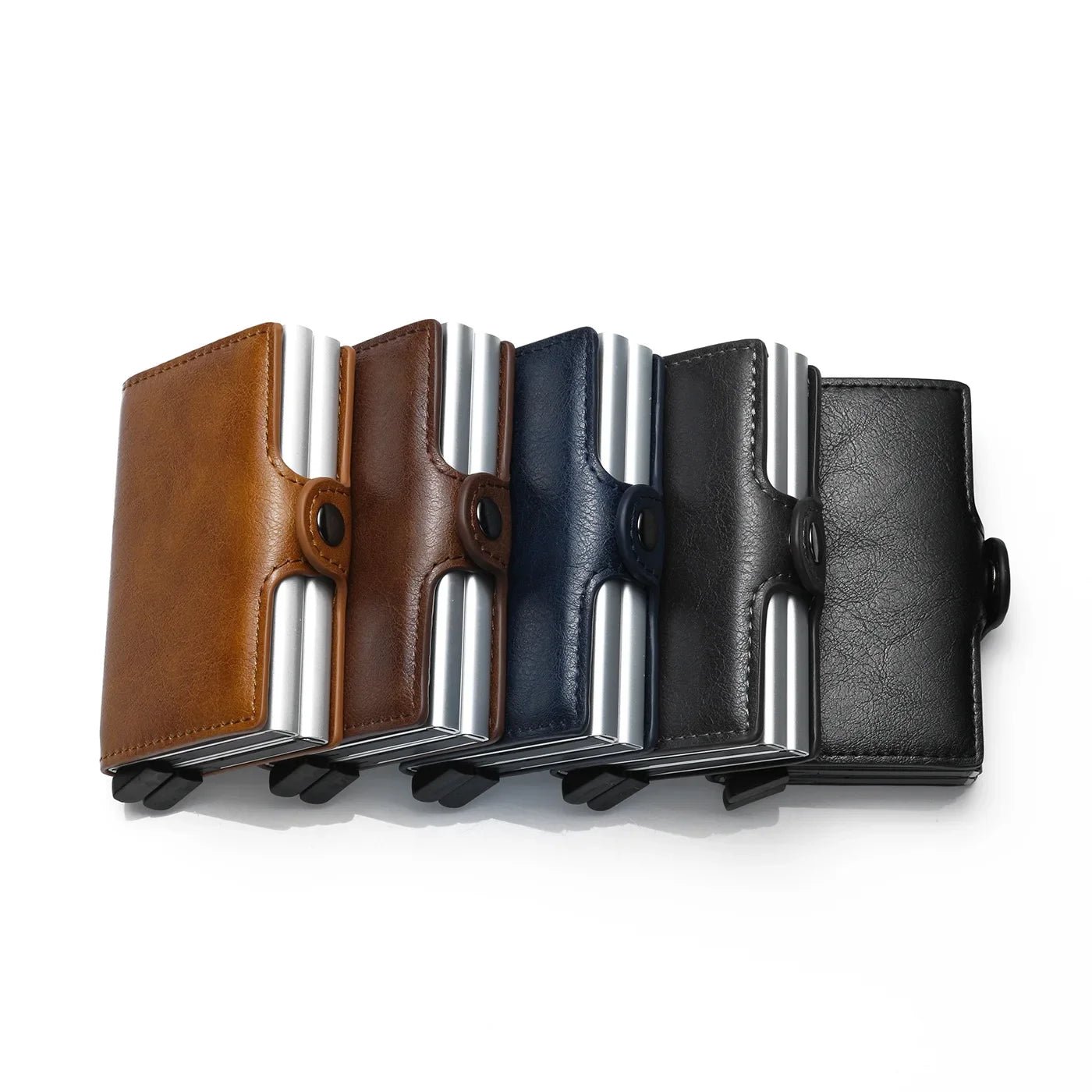 RFID Carbon Fiber Slim Wallet for Men – Mini Card Holder with 14 Slots, Small Money Bag Purse