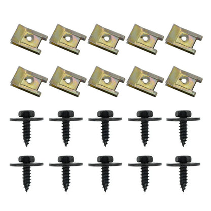 BMW Undertray Screw Clips - 20PCS Hex Head Tapping Bolt Fasteners for Splash Guard Repair