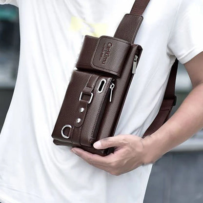 Unisex Stylish Crossbody Shoulder Bag – Trendy Neutral Commuter & Gym Fitness Bag for Everyday Use
