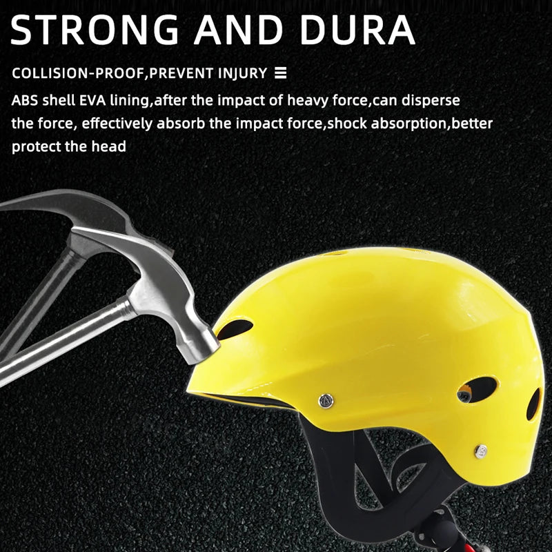 15-Color Certification Water Sport Helmet - Kayak, Rafting, Skateboard, Sailing, Surfing & Drifting Helmet for Water Sports