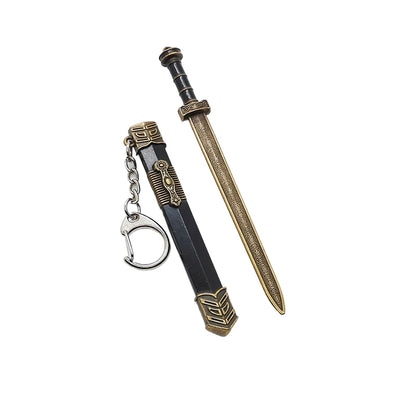 Mini Sword Pendant Keychain – Creative Weapon Toy Key Ring for Backpack & Gifts