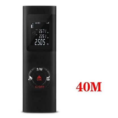 40M/60M Mini Smart Laser Distance Meter | Portable USB Rechargeable Infrared Rangefinder