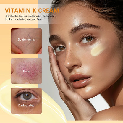 Vitamin K Cream - Moisturizing Massage Cream for Mature Skin and Leg Care