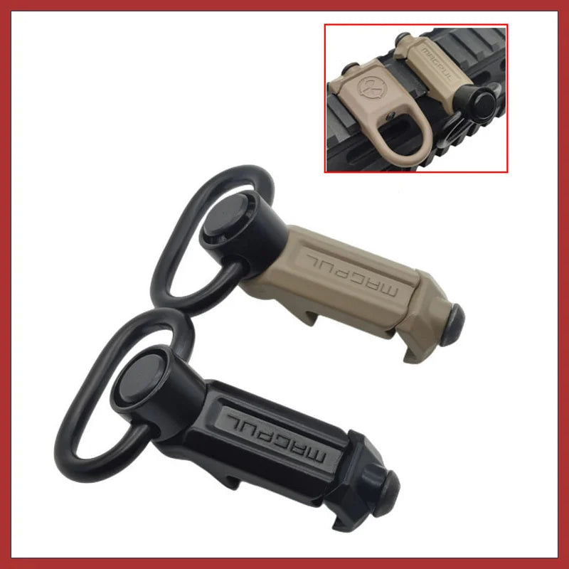 Metal Strap Buckle QD Sling Swivel – 20mm Picatinny Rail Mount for Mlok Gun Accessories