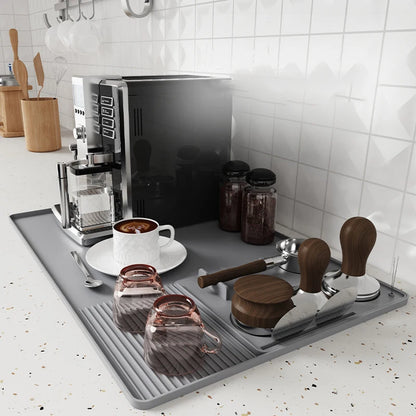JUSTINLAU Non-Slip Silicone Espresso Tamping Mat – Coffee Press Cushion Pad & Tamp Station Tool for Home & Café Barista Use