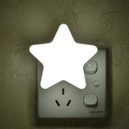 LED Star Night Light – EU/US Plug Night Lamp for Bedroom, Baby Room, Living Room & Home Decoration Lighting