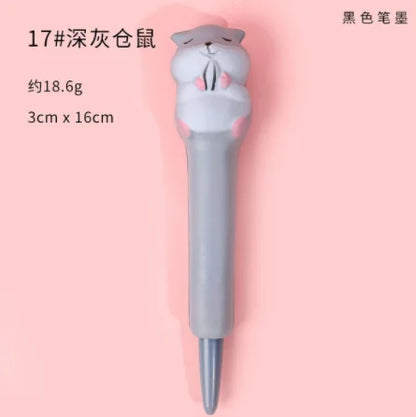 Cute Kawaii Slow-Rebound Gel Pen – Soft Sponge Stress Relief Pen for School, Office, and Creative Stationery