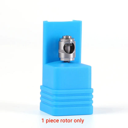 AZDENT Dental Low Speed Handpiece 1:1 Contra Angle – Push Button for ø2.35mm CA Burs, 2/4 Holes, Air Motor