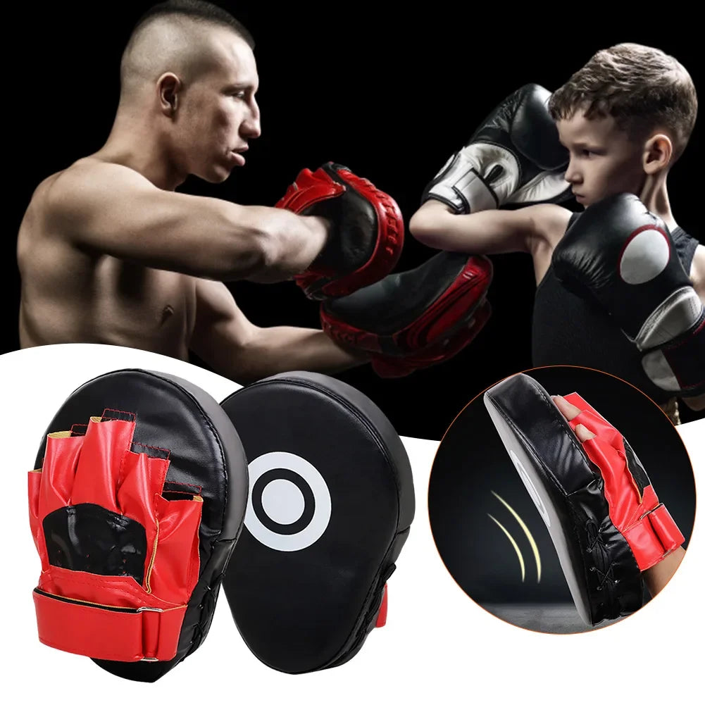 Kickboxing Gloves Pad - PU Leather Punch Target Bag for MMA, Karate, Muay Thai, Sanda & Free Fight Training for Adults & Kids
