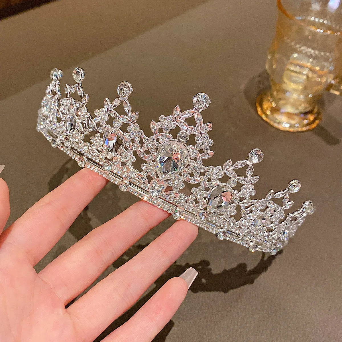 Fashionable Crown Headband - Sweet Hair Accessory for Performances & Birthdays
