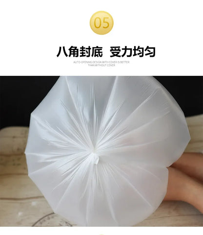 100pcs Biodegradable Garbage Bags – Disposable Starch Degradable Trash Bags for Kitchen Cleaning, Eco-Friendly Environmental Solution