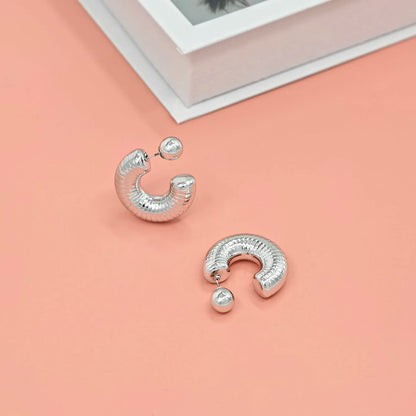Fashion C-Shaped Earrings for Women – Unique High-End Trendy Jewelry