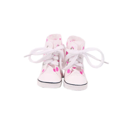 5CM Doll High-Top Boots – PU Shoes for 14.5" American & Paola Reina Dolls, 1/6 BJD Blythe & EXO Doll Accessories