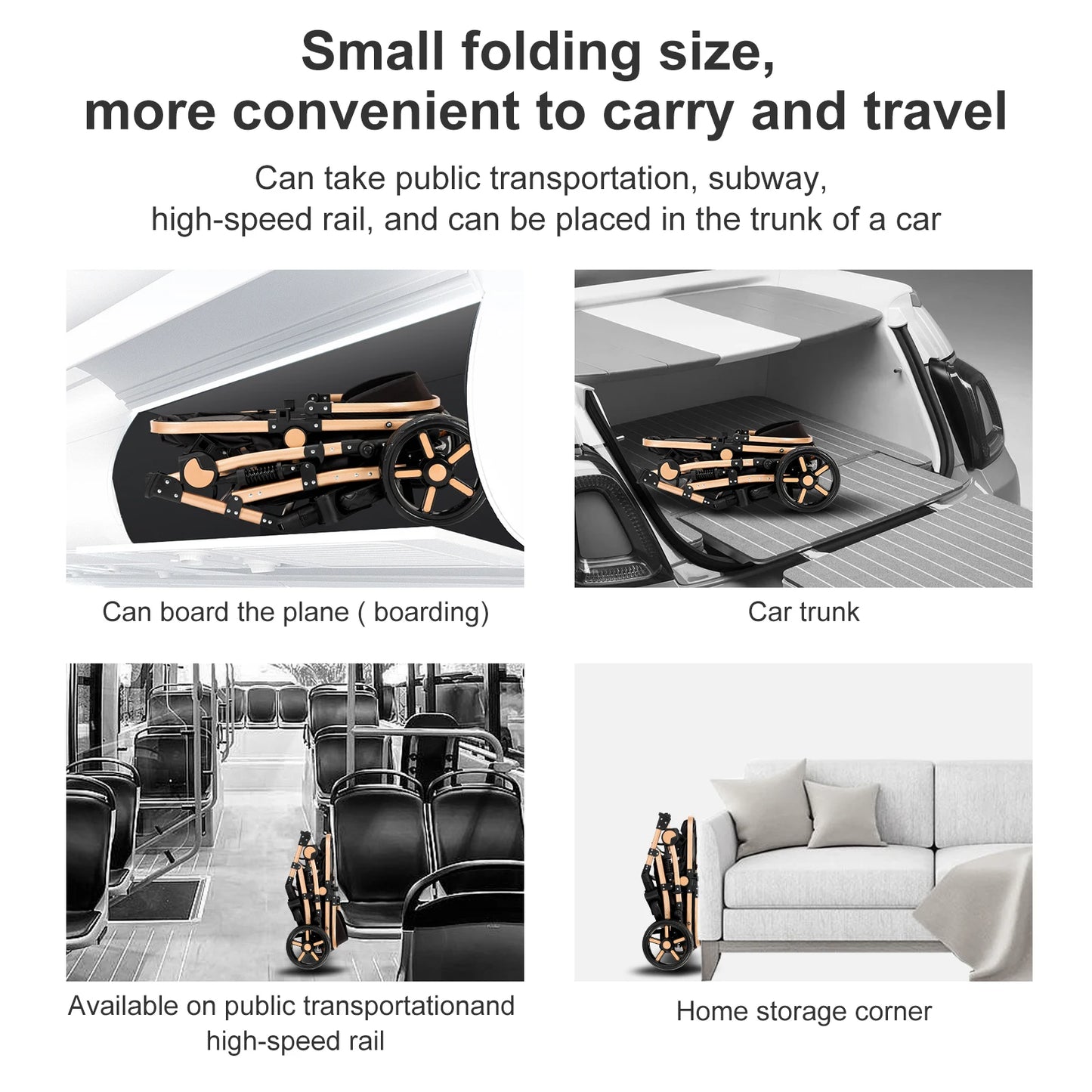 High-Quality 3-in-1 Newborn Baby Stroller — Lightweight Folding Cart with Comfort Seat & ISOFIX Safety
