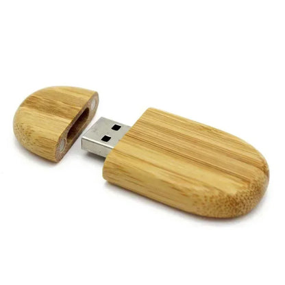 JASTER Wooden Bamboo USB Flash Drive 2.0 – 4GB/8GB/16GB/32GB/64GB/128GB Memory Stick Custom Logo Pendrive for Wedding Gifts & Personal Use