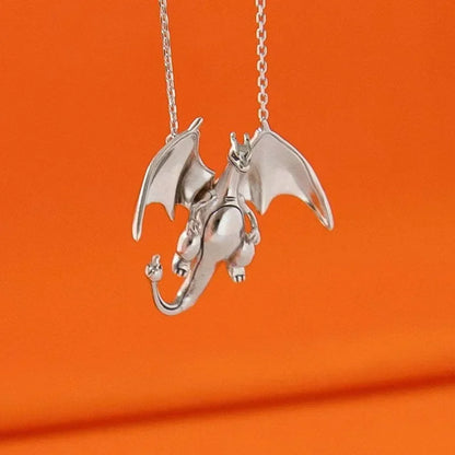 Pokemon Charizard Anime Pendant Necklace — Fashion Hip Hop Rock Punk Jewelry for Men & Women, Birthday Gift