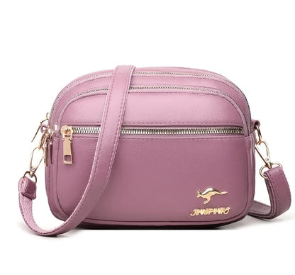 High Quality Soft Leather Purse - Fashion Women's Shoulder Messenger Bag with Multi-Pocket, Wear-Resistant Luxury Handbag