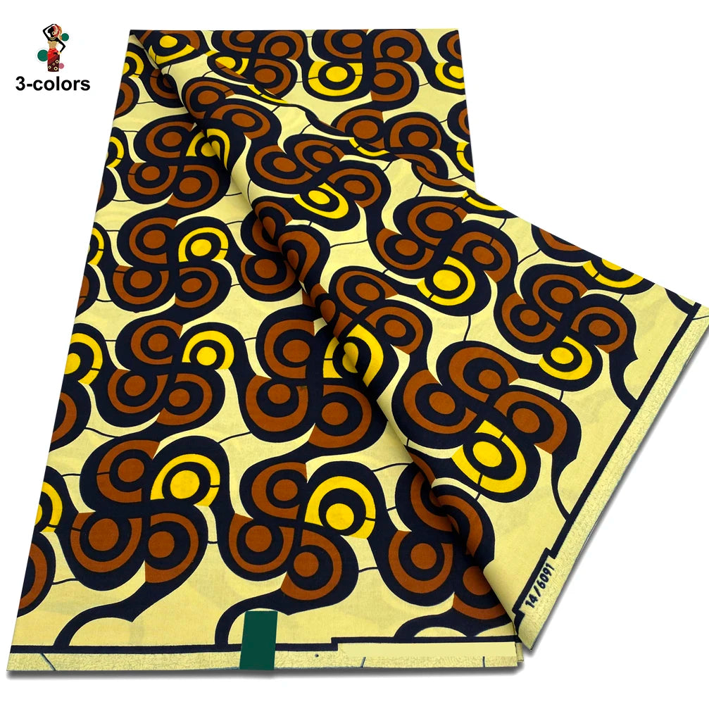 2026 African Ankara Wax Print Fabric - 100% Cotton Soft Dutch Hollandais Pagne for Dresses
