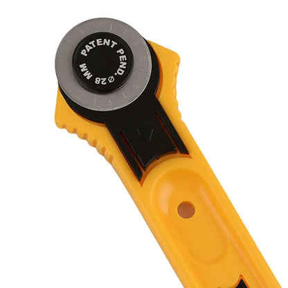 28mm Rotary Fabric Cutter - Patchwork Roller Wheel for Leather, Cloth & Craft Cutting