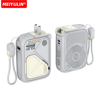 Magnetic Wireless Power Bank 20000mAh - Large Capacity Fast Charger with AC Plug, External Spare Battery for iPhone