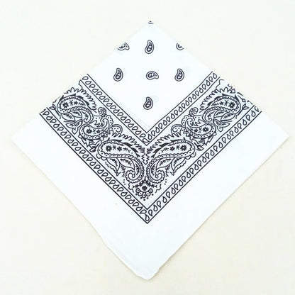 Unisex Cotton Bandana – Paisley Cowboy & Biker Headband, Wrist Wrap & Hair Scarf for Men & Women