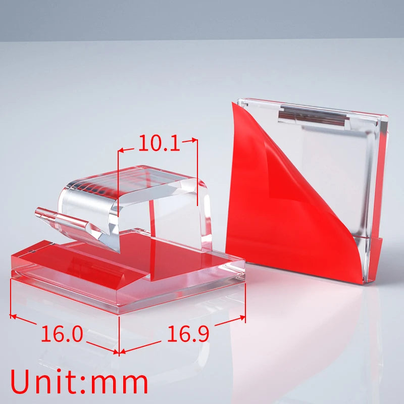 20/50/100PCS Transparent Adhesive Cable Clamps – Organizer Clamps for Office & Home Use
