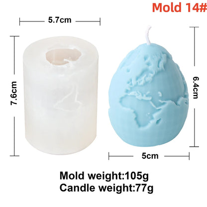 3D Easter Egg Scented Candle Silicone Mold – DIY Embossed Butterfly & Flower Egg Shape for Candle & Plaster Making, Easter Gift