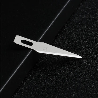 10pcs Non-Slip Metal Craft Knife Blades – Precision Engraving & Cutter Tools for PCB Repair & Mobile Phone Scalpel