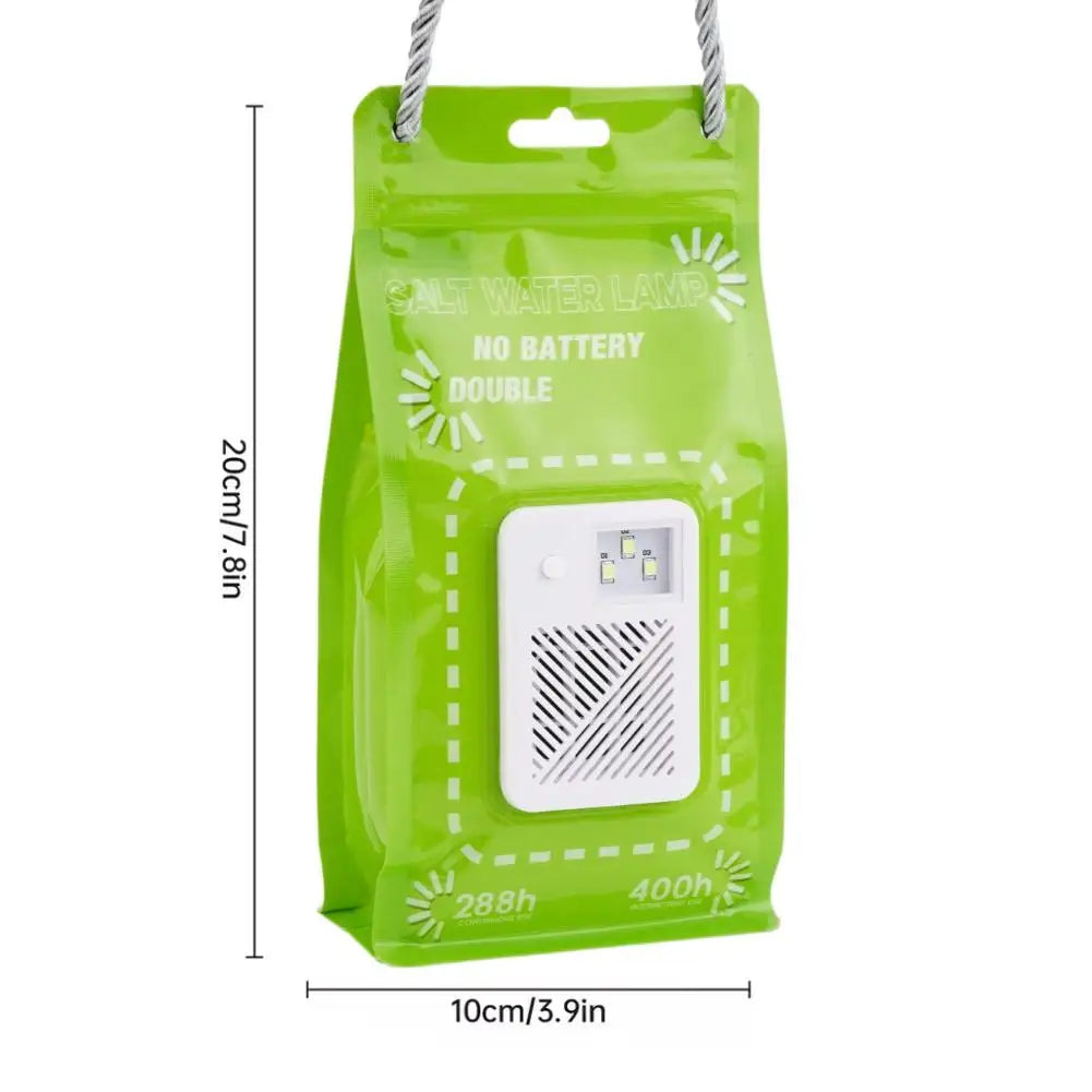 Reusable Salt Water Emergency Lamp - Portable Waterproof LED Light for Camping, Fishing & Outdoor Use