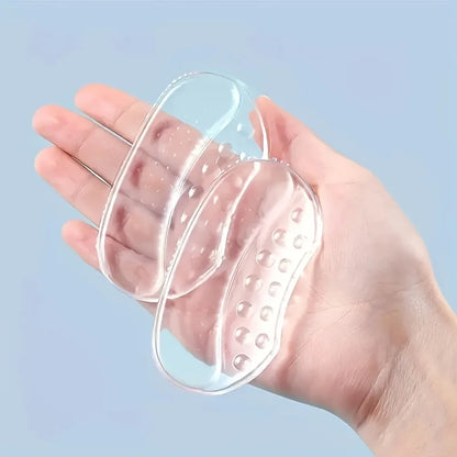 Silicone Heel Grips Cushions — Anti-Slip Heel Pads for Women & Men, Comfort Inserts Foot Care Protectors