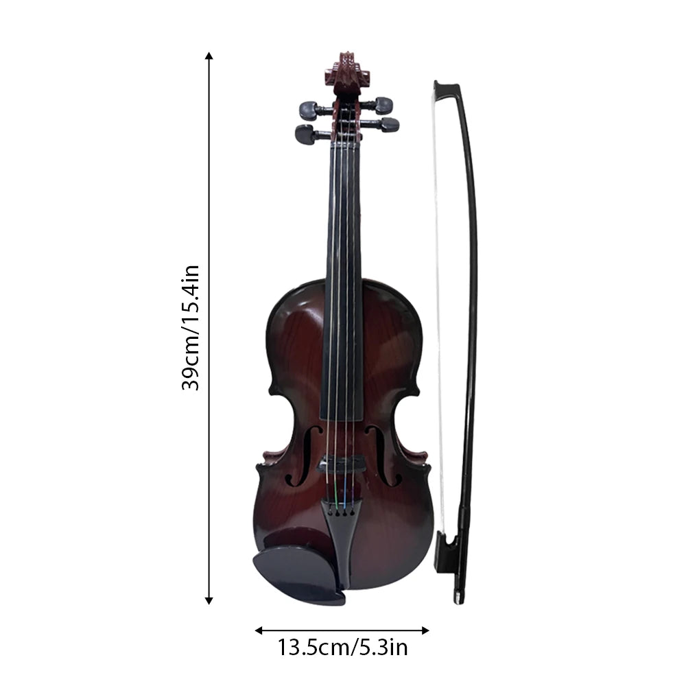 Simulated Violin Practice Kit - Beginner Musical Instrument with Exquisite Design for Learning, Performance & Gifts