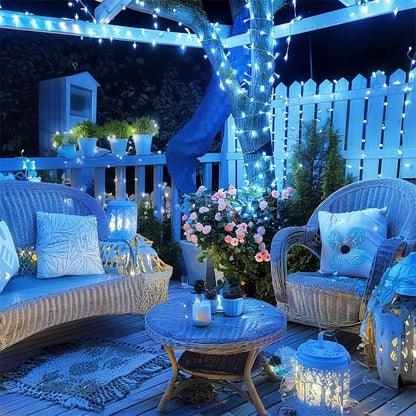 LED Waterproof Christmas Fairy Lights – 5/10/20M Outdoor String Lights for Garden, Tree, Home, Halloween, and Holiday Decoration
