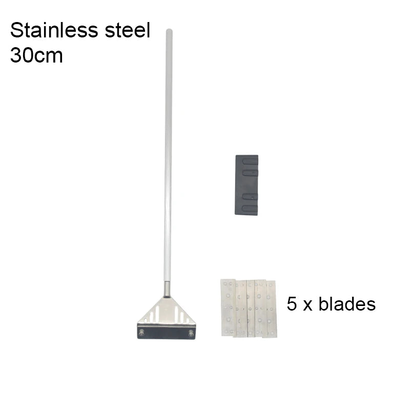 Aquarium Algae Remover Scraper – Aluminum Alloy Stainless Steel Blade Fish Tank Glass Cleaner Tool for Water Plant and Glass Cleaning Accessories