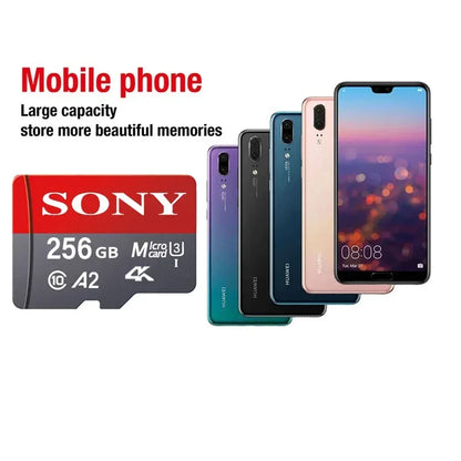 SONY 1024GB Micro SD Card – Class 10 High-Speed A2 TF Flash Memory for Xiaomi, Camera, Phone & Drone, 4K Ultra-HD Video