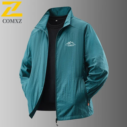 Men’s UV Protection Summer Jacket - Ultra-Light Breathable Sunproof Fishing Coat for Outdoor Activities