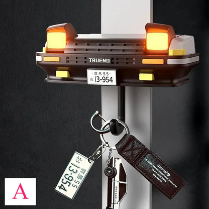 AE86 Car Headlight Wall Key Holder - Wall-Mounted Key Hanger Hook for Car Enthusiasts & Unique Gifts