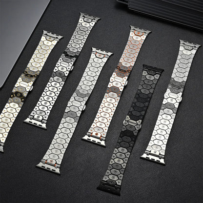 Luxury Titanium Metal Strap for Apple Watch — Stainless Steel Bracelet for Series 5-10 Ultra 2 (42mm-49mm)