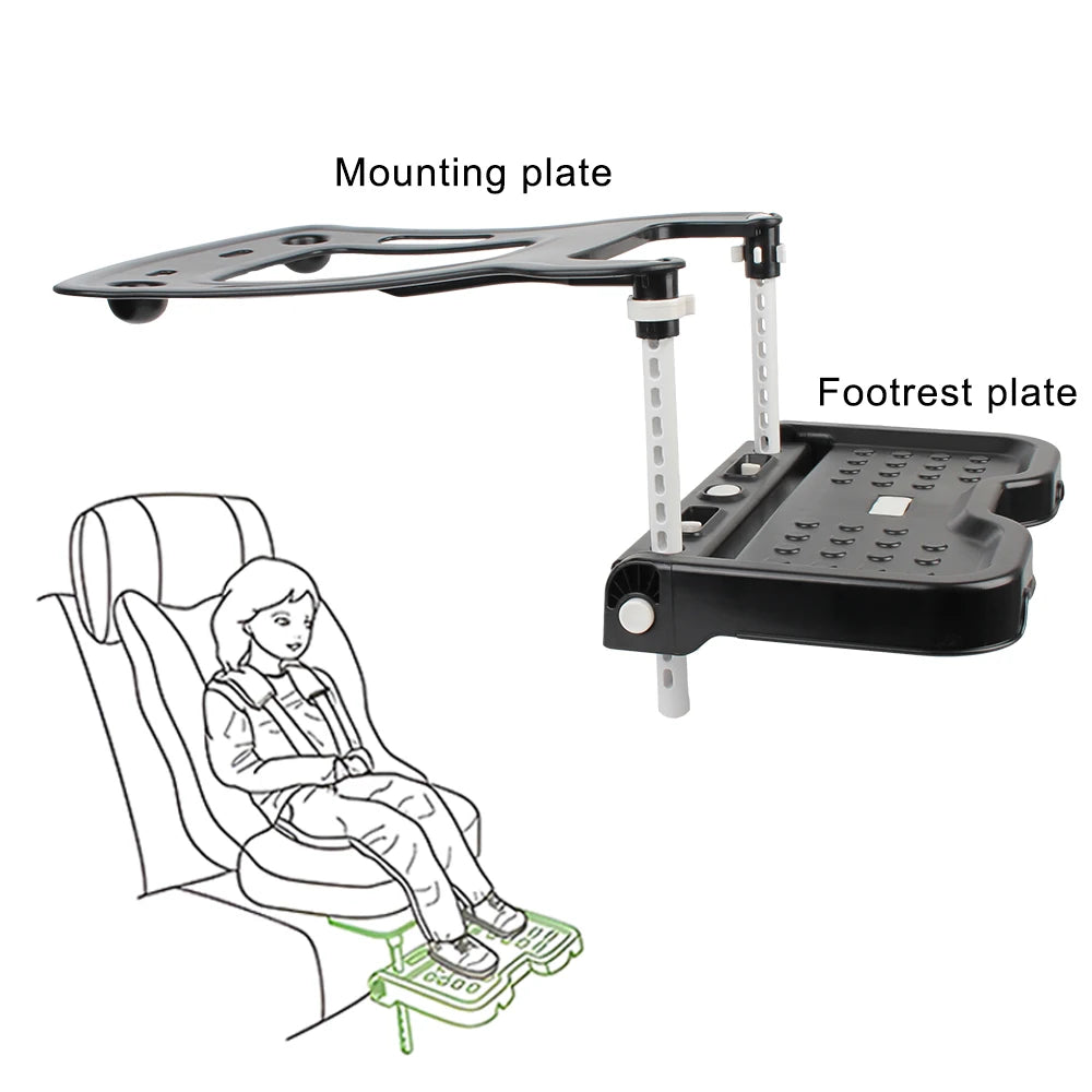 Adjustable Children Safety Seat Footrest: Car Interior Support for Pram Attachment | Baby Kids Foot Pedal Holder