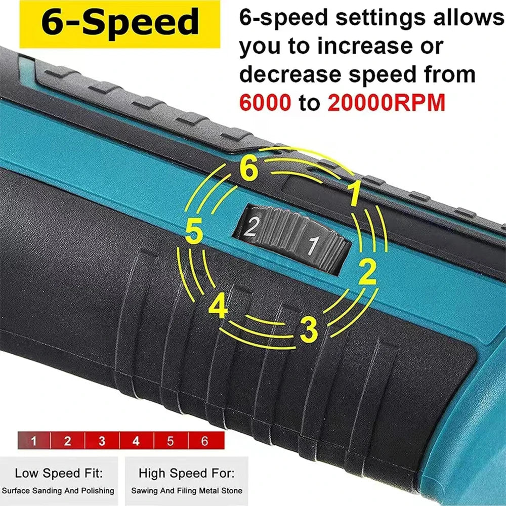 Electric Oscillating Multi-Function Tool – Woodworking Trimmer & Shovel, Compatible with Makita/Dewalt 18V