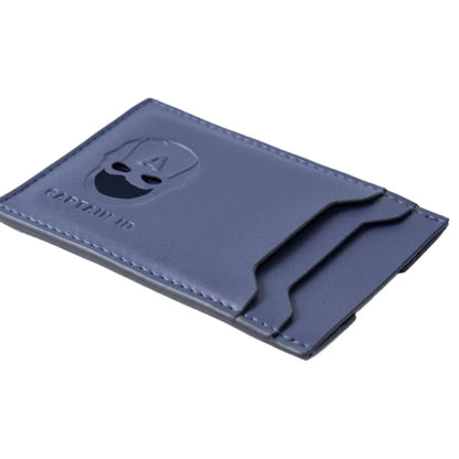 Leather Bat Wallet — Personalized Superhero Mask Card Holder, Bat ID Heroic Wallet Gift