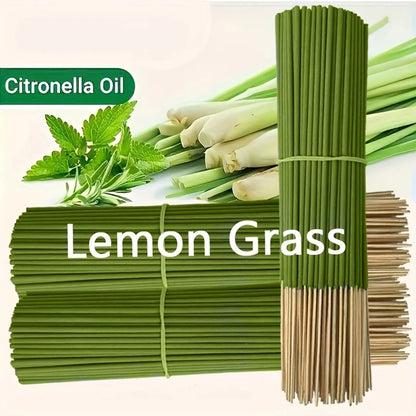 Extended Lemongrass Oil Incense Stick – 45-Minute Burning Artificial Wood for Home, Camping & Outdoor Air Purification