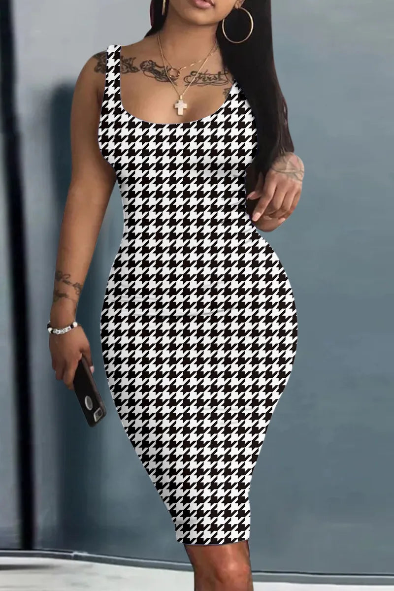 Women’s World Map Mini Dress – Harajuku Sleeveless Sundress with Geometric 3D Print, Sexy Fun Vestido Summer Clothing
