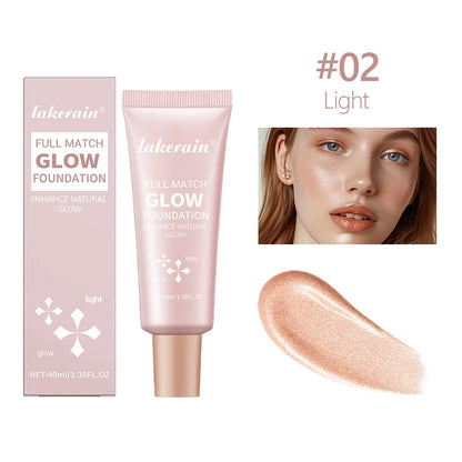 Glow Foundation Illuminator - Lightweight Moisturizing Glotion Natural Radiance Enhancer Multi-Purpose Highlighter Base