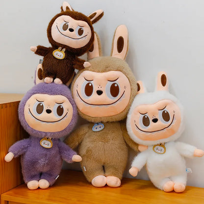 60cm Labubu Cute Rabbit Ragdoll Plush Toy – Soft Mink Fur Cartoon Pillow for Kids Christmas Gift