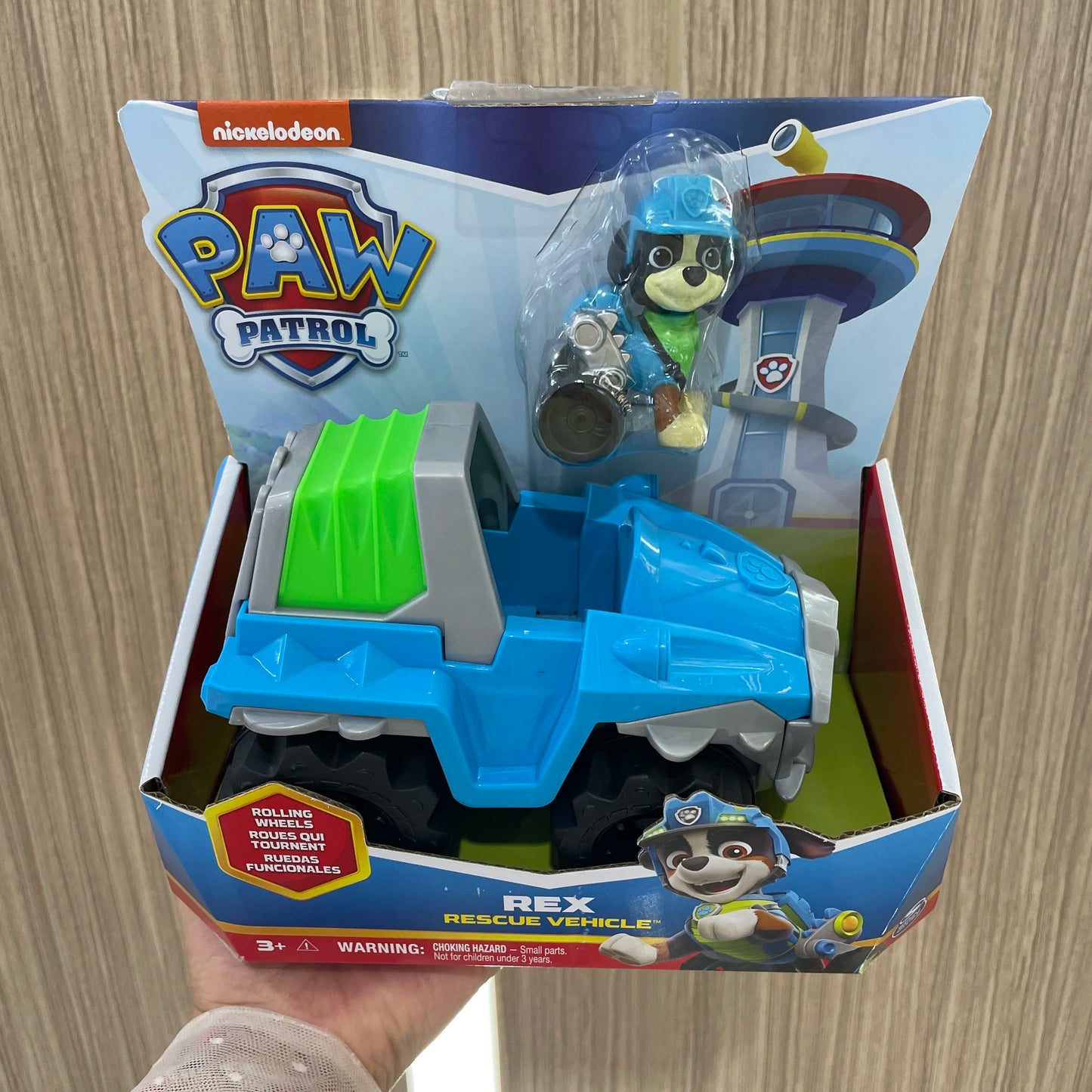 Paw Patrol Dino Rescue Rex Ryder Everest Vehicle Set - Collectible Action Figures and Rescue Toy Gift for Kids