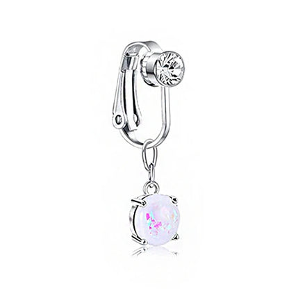 Faux Snake Belly Ring – Fake Clip-On Umbilical Navel Piercing, Belly Button & Cartilage Body Jewelry