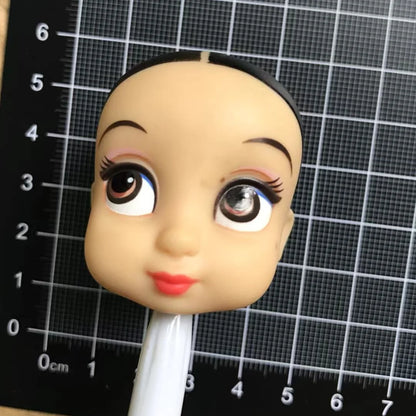 DISNEY Doll Heads – Bald Red Hair King, Queen & Alice with Makeup for DIY Dressing & Accessories