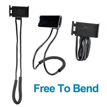 Flexible Mobile Phone Holder – 360° Neck Hanging Stand for Bed, Fits iPhone, Xiaomi, Samsung, Lazy Necklace Bracket