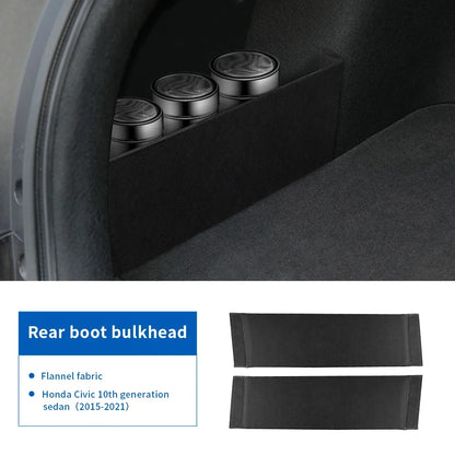 Honda Civic 10th 11th Gen Trunk Side Storage Organizer - Interior Shelf Partition Accessory (2015-2022)